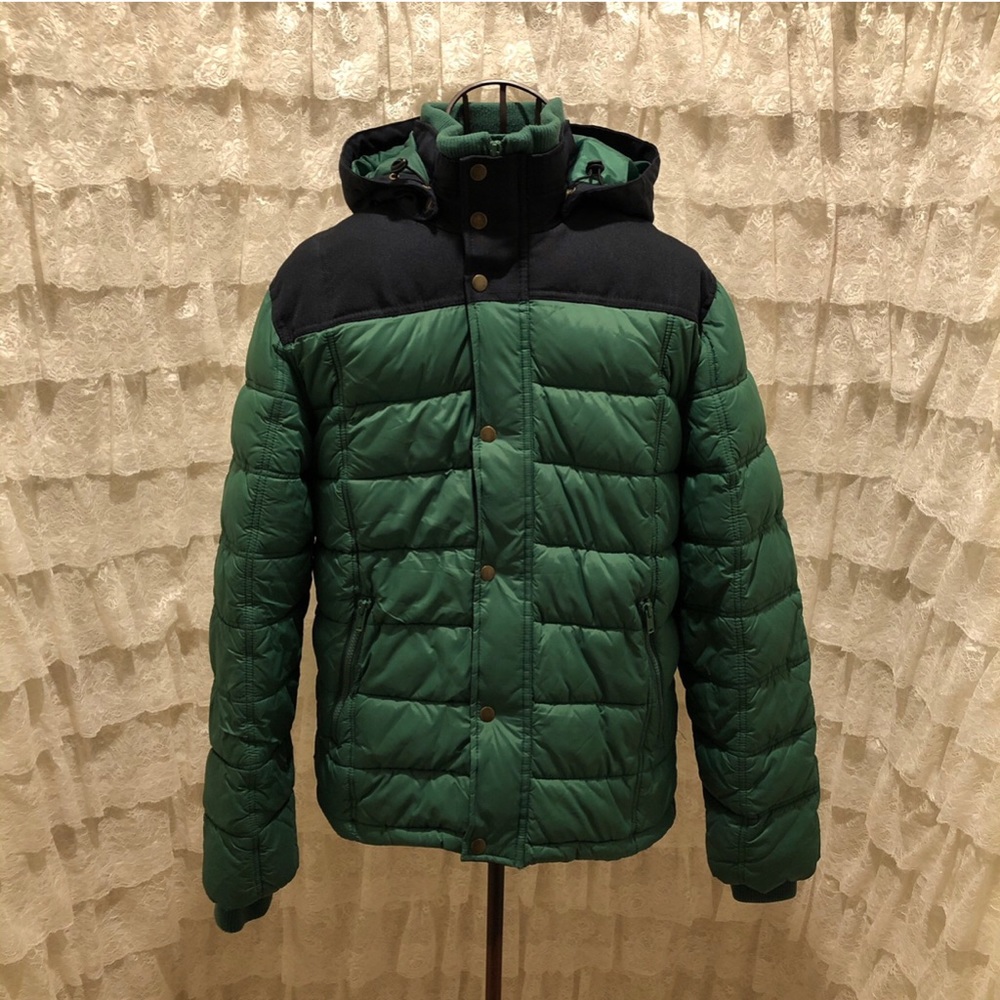 GAP Men’s Green Puffer Jacket Size Medium